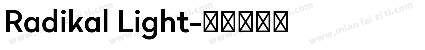 Radikal Light字体转换